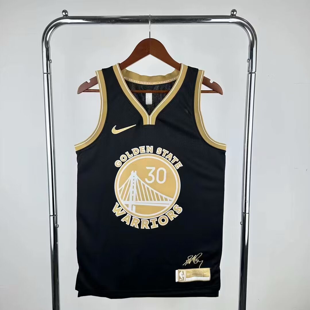 Men Golden State Warriors #30 Curry black NBA nike 2024 jersey->golden state warriors->NBA Jersey